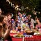 2-Pack 18" Patriotic Lighted Birch Trees - Battery Operated Tabletop Independence Day Decor - 24 LED Red, White, & Blue Crystal Star Lights with Timer for Mantel & Party Centerpiece